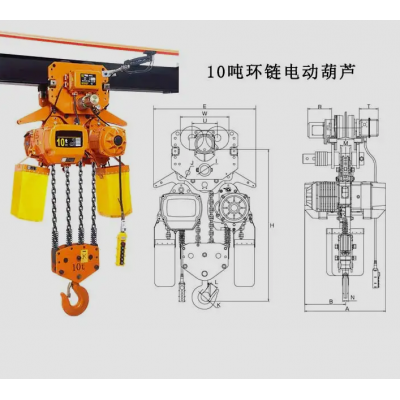 河南沃达10t环链电动葫芦样品图沃达重工提供